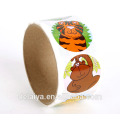 Patrón de animales de dibujos animados encantadora rollo de papel adhesivo para niños